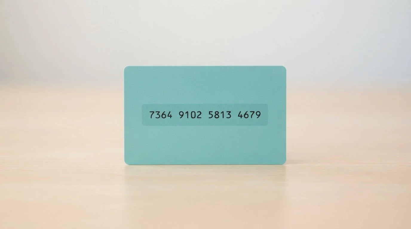 Detail 16místného PIN kódu na zadní straně Paysafecard kupónu