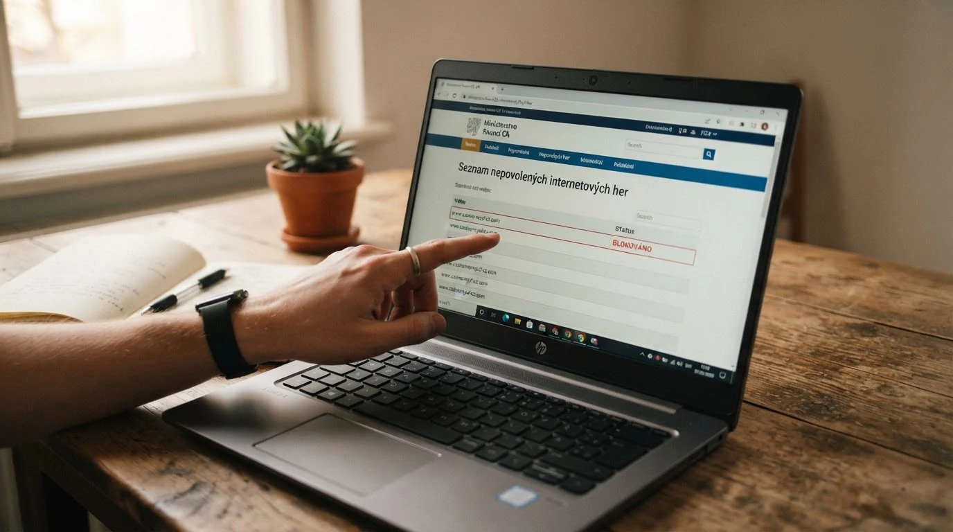 Zjednodušená podoba Seznamu nepovolených internetových her s blokovanými adresami