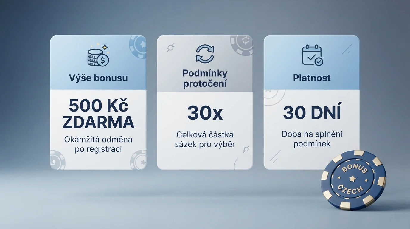 Srovnávací přehled licencovaných českých casin s bonusy bez vkladu v přehledné tabulce